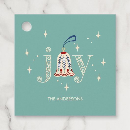 クリスマスオーナメントジョイホリデイ フェイバータグ (正面)