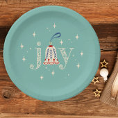クリスマスオーナメントジョイホリデイ ペーパープレート