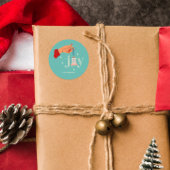 クリスマスオーナメントジョイホリデイ ラウンドシール