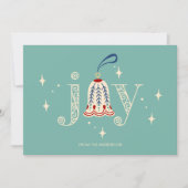 クリスマスオーナメントジョイホリデーカード シーズンカード (正面)