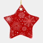 クリスマスオーナメントスター セラミックオーナメント (正面)