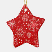 クリスマスオーナメントスター セラミックオーナメント (左)