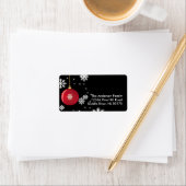 クリスマスオーナメントスノーフレーク住所 シール (インサイチュ)