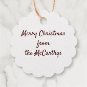 クリスマスオーナメントスノーフレーク曼荼羅 フェイバータグ (裏面)