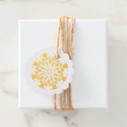 クリスマスオーナメントスノーフレーク曼荼羅 フェイバータグ (箱)