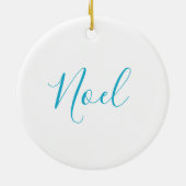 クリスマスオーナメントスノーフレーク セラミックオーナメント (裏面)