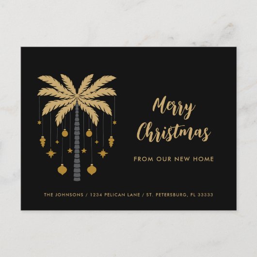 クリスマスオーナメントズオンパームツリーニューホーム 案内ポストカード (正面)