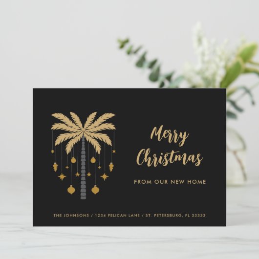 クリスマスオーナメントズオンパームツリーニューホーム 案内状 (スタンド正面)