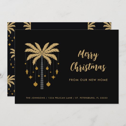 クリスマスオーナメントズオンパームツリーニューホーム 案内状 (正面/裏面)