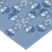 クリスマスオーナメントズブルーエレガントホリデーズタベッロ テーブルクロス (アングル)