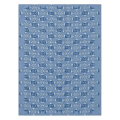 クリスマスオーナメントズブルーエレガントホリデーズタベッロ テーブルクロス (正面)