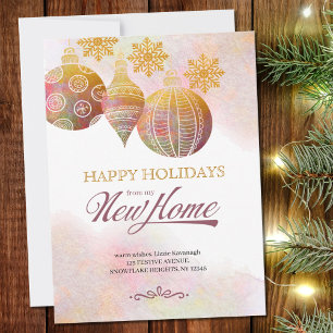 クリスマスオーナメントズマイニューホームホリデームービング 案内状