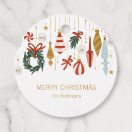 クリスマスオーナメントズメリークリスマスホリデー フェイバータグ