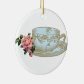クリスマスオーナメントセラミックラウンドティーカップ セラミックオーナメント (右)