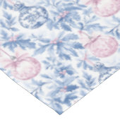 クリスマスオーナメントソフトブルーピンクトワール紙 テーブルクロス (アングル)