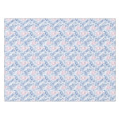 クリスマスオーナメントソフトブルーピンクトワール紙 テーブルクロス (正面(横))