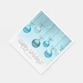 クリスマスオーナメントターコイズID251 スタンダードランチョンナプキン (角)