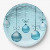 クリスマスオーナメントターコイズID251 ペーパープレート (正面)