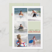 クリスマスオーナメントダブル数々のSIdedフォトカード シーズンカード (正面/裏面)