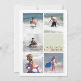 クリスマスオーナメントダブル数々のSIdedフォトカード シーズンカード