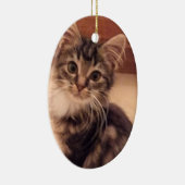 クリスマスオーナメントツリーキャット子猫ホリデイ セラミックオーナメント (右)