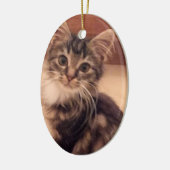 クリスマスオーナメントツリーキャット子猫ホリデイ セラミックオーナメント (左)
