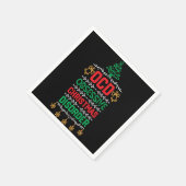 クリスマスオーナメントデザイン- Ocd強迫性クリスマ スタンダードカクテルナプキン (角)