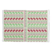 クリスマスオーナメントトナカイ 枕カバー (裏面)