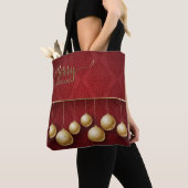 クリスマスオーナメントトートバッグ トートバッグ (クローズアップ)