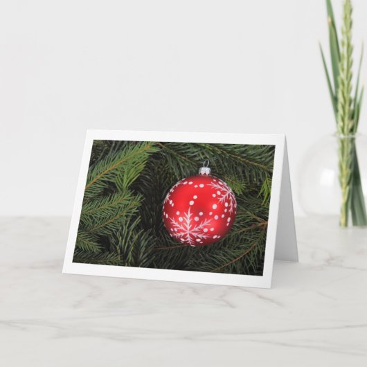 クリスマスオーナメントノーテカード シーズンカード (正面)