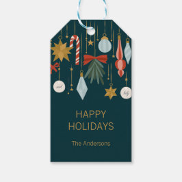 クリスマスオーナメントハッピーホリデー ギフトタグ