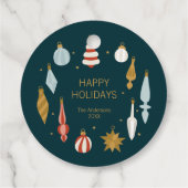 クリスマスオーナメントハッピーホリデー フェイバータグ (裏面)