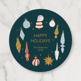 クリスマスオーナメントハッピーホリデー フェイバータグ