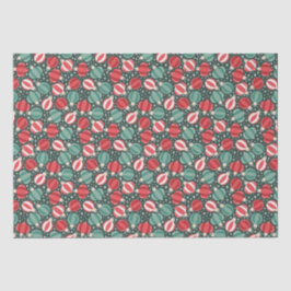 クリスマスオーナメントバウブルレッドグリーン 薄葉紙