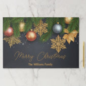 クリスマスオーナメントパインブランチ紙ランチョンマット ペーパーパッド (インサイチュ)