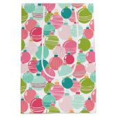 クリスマスオーナメントパターン抱き枕 ミディアムペーパーバッグ (裏面)