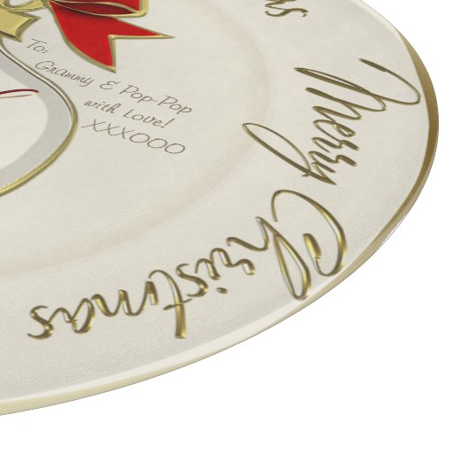 クリスマスオーナメントパーソナライズされた(フォトプレート) カッティングボード (角)