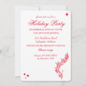 クリスマスオーナメントパーティの招待状 招待状 (裏面)