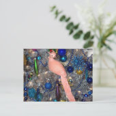 クリスマスオーナメントピーチピーコック シーズンポストカード (スタンド正面)