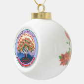 クリスマスオーナメントファミリー懇親会 セラミックボールオーナメント (右)