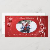 クリスマスオーナメントフォトカード シーズンカード (正面/裏面)