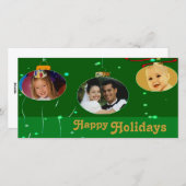 クリスマスオーナメントフォトフレーム シーズンカード (正面/裏面)