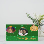 クリスマスオーナメントフォトフレーム シーズンカード (スタンド正面)