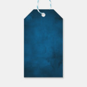 クリスマスオーナメントフォトブルーホリデー ギフトタグ (裏面)