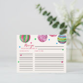 クリスマスオーナメントブライダルシャワーレシピカード ポストカード (スタンド正面)