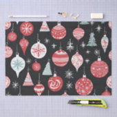 クリスマスオーナメントブラック 薄葉紙 (クラフト)