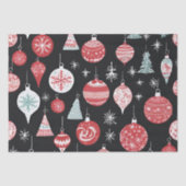 クリスマスオーナメントブラック 薄葉紙 (正面)