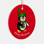 クリスマスオーナメントペンギンのセラミックオーナメント セラミックオーナメント (右)