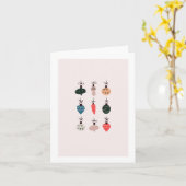 クリスマスオーナメントホリディグリーティングカード カード (黄色い花)