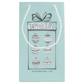 クリスマスオーナメントホリデイ抱き枕 スモールペーパーバッグ (裏面)